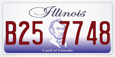IL license plate B257748