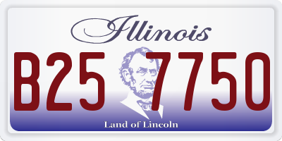 IL license plate B257750