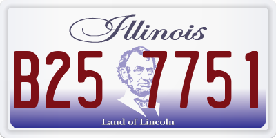 IL license plate B257751