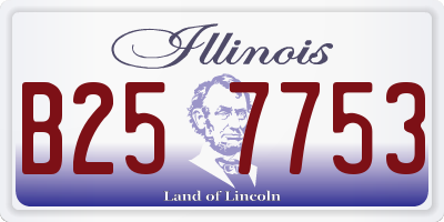 IL license plate B257753