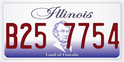 IL license plate B257754