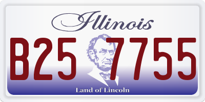 IL license plate B257755