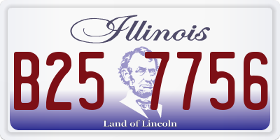 IL license plate B257756