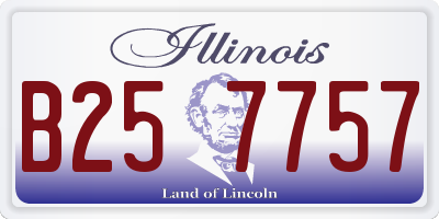 IL license plate B257757