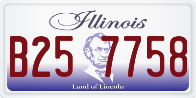IL license plate B257758