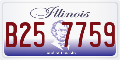 IL license plate B257759