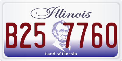 IL license plate B257760