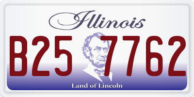IL license plate B257762