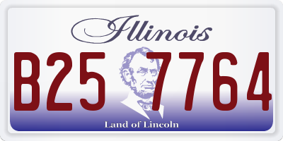 IL license plate B257764