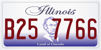 IL license plate B257766