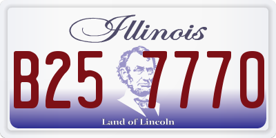 IL license plate B257770