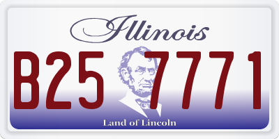 IL license plate B257771