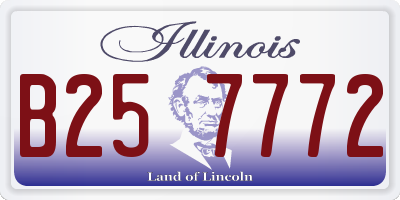 IL license plate B257772