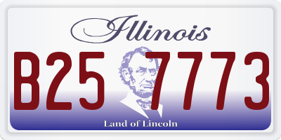 IL license plate B257773
