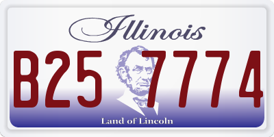 IL license plate B257774