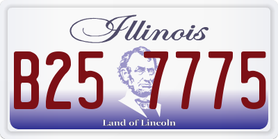 IL license plate B257775