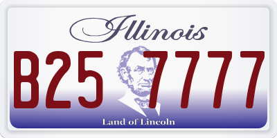 IL license plate B257777