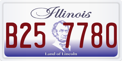 IL license plate B257780