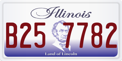 IL license plate B257782