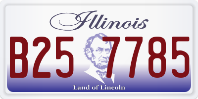 IL license plate B257785