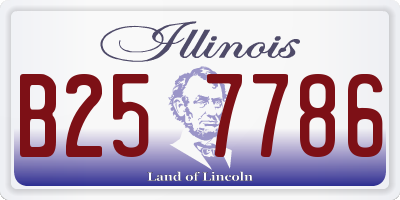 IL license plate B257786