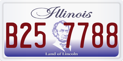 IL license plate B257788