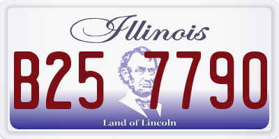IL license plate B257790