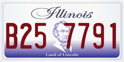 IL license plate B257791