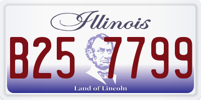 IL license plate B257799