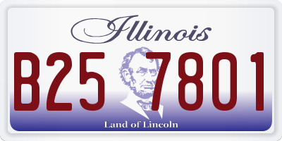 IL license plate B257801