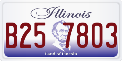 IL license plate B257803