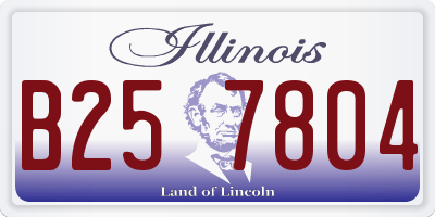 IL license plate B257804