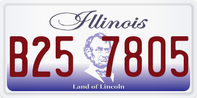 IL license plate B257805