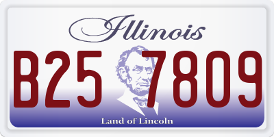 IL license plate B257809