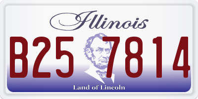 IL license plate B257814
