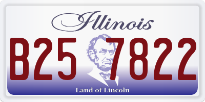 IL license plate B257822