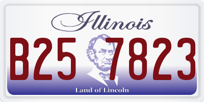 IL license plate B257823