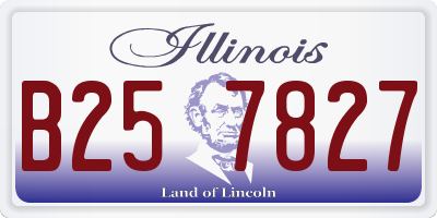 IL license plate B257827