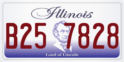IL license plate B257828