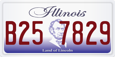 IL license plate B257829