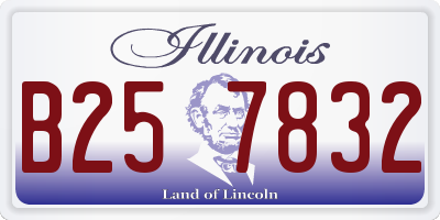 IL license plate B257832
