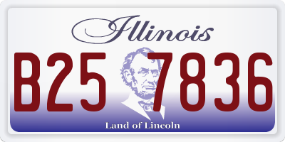 IL license plate B257836