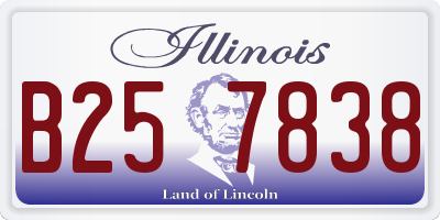 IL license plate B257838