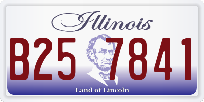 IL license plate B257841