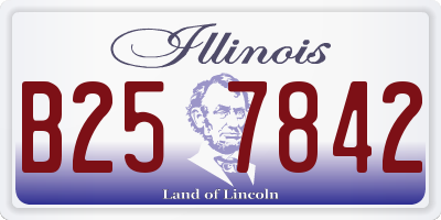 IL license plate B257842