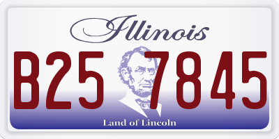 IL license plate B257845