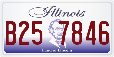 IL license plate B257846