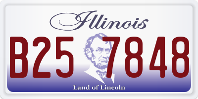 IL license plate B257848