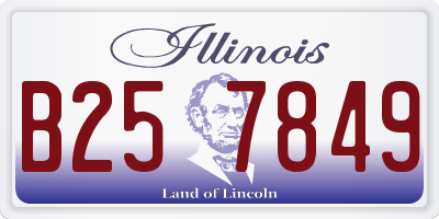 IL license plate B257849