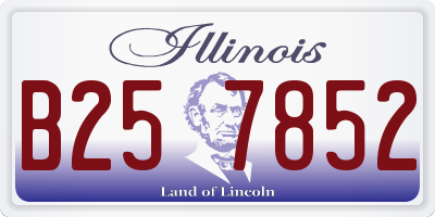 IL license plate B257852